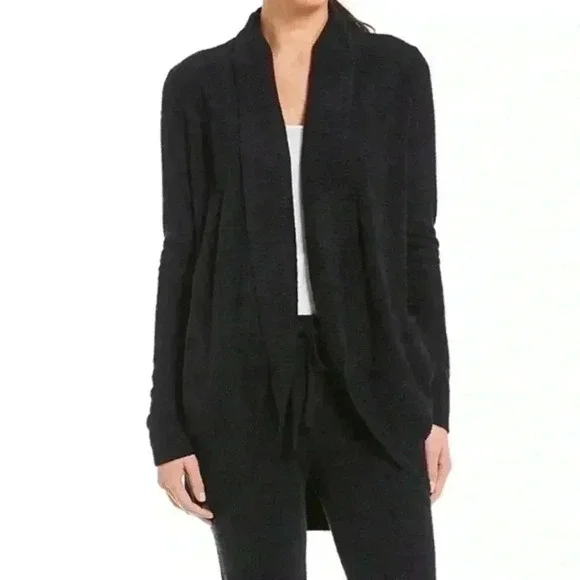 Barefoot Dreams Bamboo CozyChic® Lite Circle Lounge Cardigan Dark Gray XS/S - Picture 1 of 7
